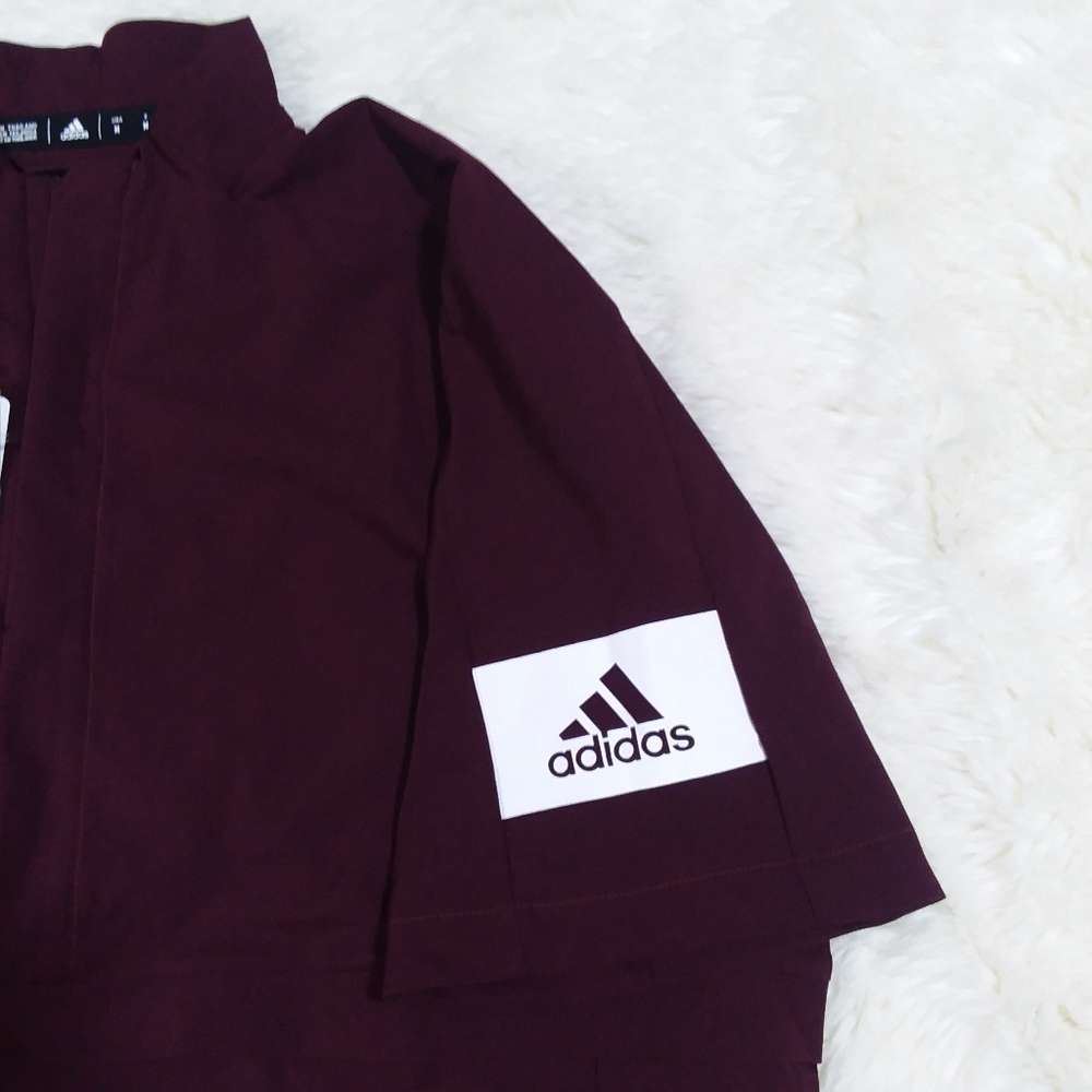 Adidas Game Mode 1/4 zip pullover small maroon - Picture 9 of 12